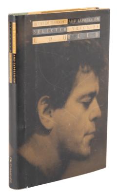Lot #403 Lou Reed Signed Book - Between Thought and Expression - Image 3