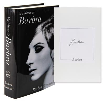 Lot #503 Barbra Streisand Signed Book - My Name Is
