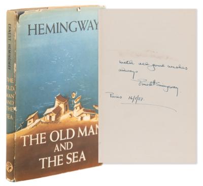 Lot #305 Ernest Hemingway Signed Book - The Old