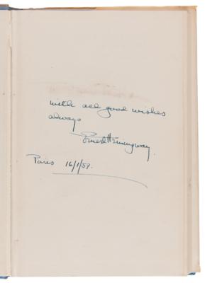 Lot #305 Ernest Hemingway Signed Book - The Old Man and the Sea - Image 4