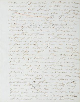 Lot #289 Henry David Thoreau Rare Handwritten Manuscript Leaf from 'Walden' - Image 2