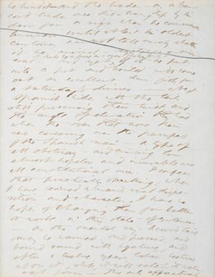 Lot #289 Henry David Thoreau Rare Handwritten Manuscript Leaf from 'Walden' - Image 3