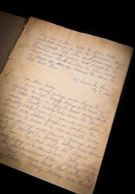 Lot #493 Robert Redford's Early Handwritten Diary