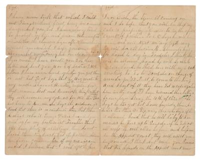 Lot #113 John Wesley Hardin Autograph Letter Signed from Jail: "It is true that I am convicted for 25 yr...there is no evidence there" - Image 3