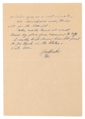 Lot #123 Lee Harvey Oswald Autograph Letter Signed to Brother from USSR - Warren Commission Exhibit No. 313: "I really do not trust these people" - Image 2