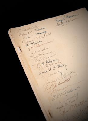 Lot #106 Manhattan Project Atomic Bomb Report Signed by (24), with Oppenheimer, Fermi, Chadwick, and Lawrence - Image 2