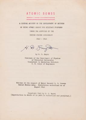 Lot #106 Manhattan Project Atomic Bomb Report Signed by (24), with Oppenheimer, Fermi, Chadwick, and Lawrence - Image 4