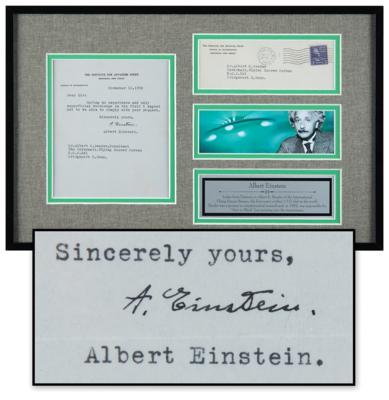 Lot #178 Albert Einstein Typed Letter Signed on