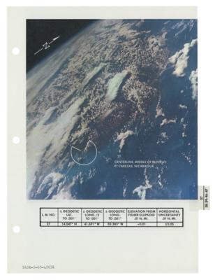 Lot #414 Apollo 9 Photo Map Checklist Page [Attested as Flown by Richard Garner] - Image 1