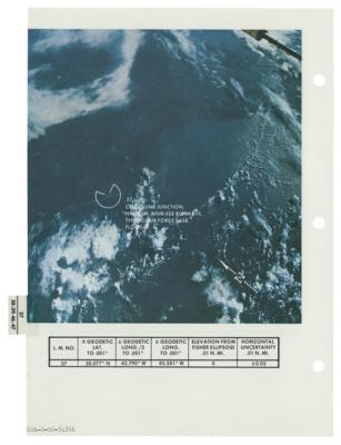 Lot #414 Apollo 9 Photo Map Checklist Page [Attested as Flown by Richard Garner] - Image 2