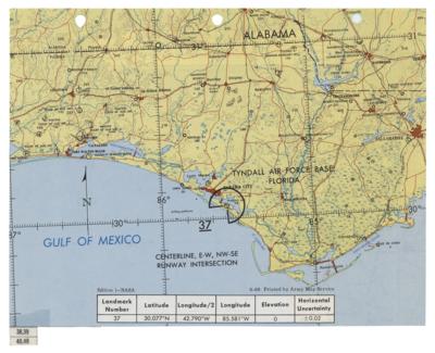 Lot #415 Apollo 9 Landmark Map Checklist Page [Attested as Flown by Richard Garner] - Image 2