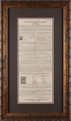 Lot #384 Hindenburg: Stamp Collector's Broadside for First Flight to United States - Image 2