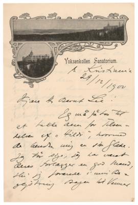 Lot #652 Edvard Grieg Autograph Letter Signed - Image 1