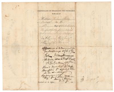 Lot #348 Hiram Berdan Civil War-Dated Document Signed - Image 2