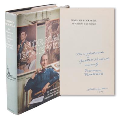 Lot #593 Norman Rockwell Signed Book
