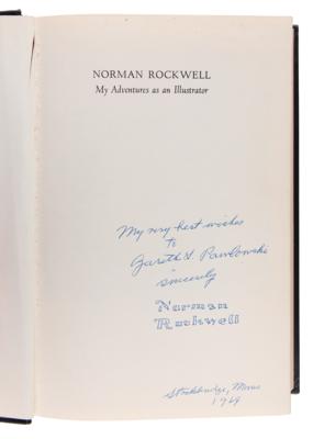 Lot #593 Norman Rockwell Signed Book - Image 4