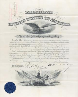 Lot #97 William McKinley Document Signed as