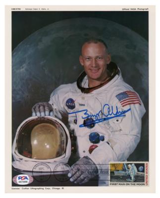 Lot #393 Buzz Aldrin Signed Photograph