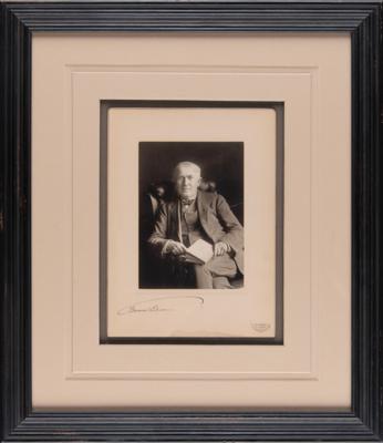 Lot #174 Thomas Edison Signed Photograph by Pach Brothers - Image 2