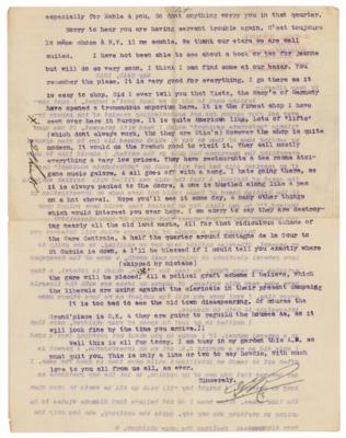 Lot #313 Titanic: C. Emil Rönne Typed Letter Signed on America's Disaster Response - Image 2