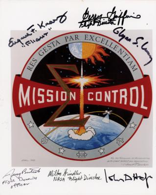 Lot #528 Mission Control Multi-Signed Photograph -