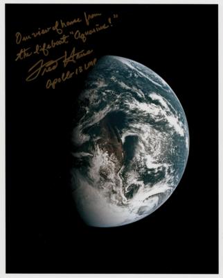 Lot #478 Fred Haise Signed Photograph - Image 1