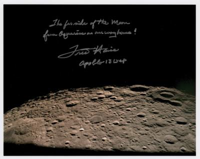 Lot #479 Fred Haise Signed Photograph