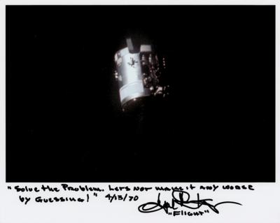 Lot #493 Gene Kranz Signed Photograph - Image 1