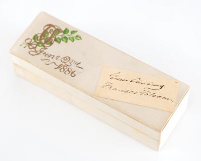 Lot #52 Grover Cleveland Wedding Cake with Signed Box - Image 1