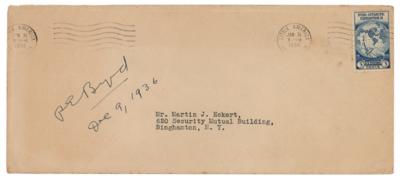 Lot #205 Richard E. Byrd Signed 'Little America' Airmail Envelope - Image 1
