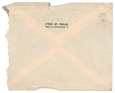 Lot #229 Sigmund Freud Hand-Addressed Envelope to His Translator - Image 2