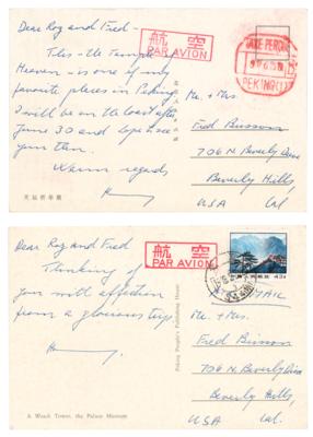 Lot #267 Henry Kissinger (2) Autograph Letters Signed from China - Image 1