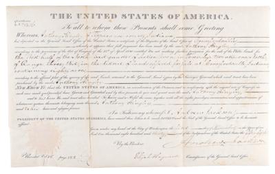 Lot #84 Andrew Jackson Document Signed as President - Image 1