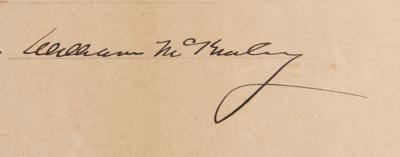 Lot #96 William McKinley Document Signed as President - Image 2