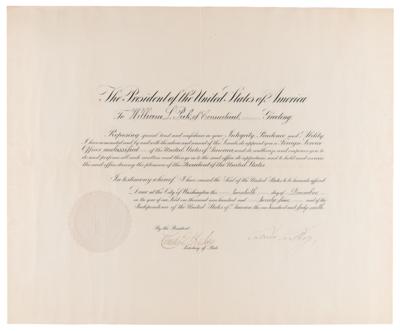 Lot #61 Calvin Coolidge Document Signed as
