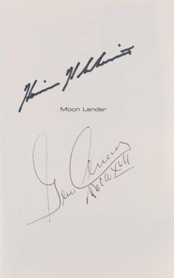 Lot #448 Gene Cernan, Harrison Schmitt, Charlie Duke, Fred Haise, and NASA Personnel Multi-Signed Book - Image 2