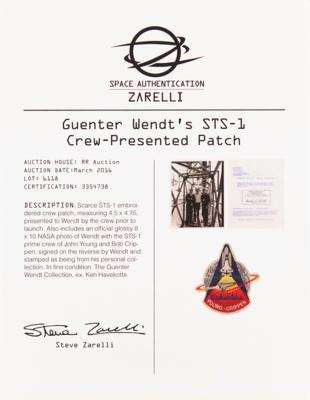 Lot #574 Guenter Wendt's STS-1 Crew-Presented Patch - Image 3