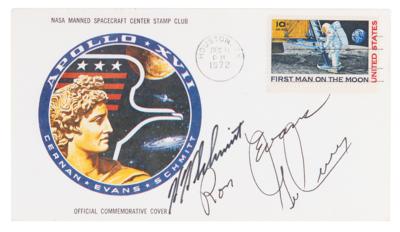 Lot #411 Apollo 17 Signed 'Insurance Type' Cover