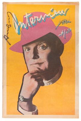 Lot #598 Andy Warhol Signed Interview Magazine - Image 1