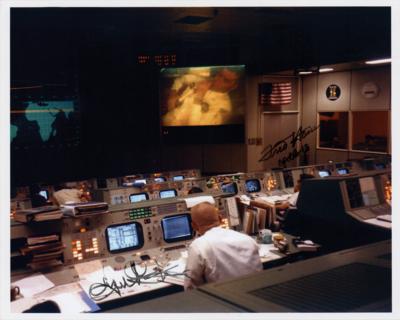 Lot #485 Fred Haise and Gene Kranz Signed Photograph - Image 1