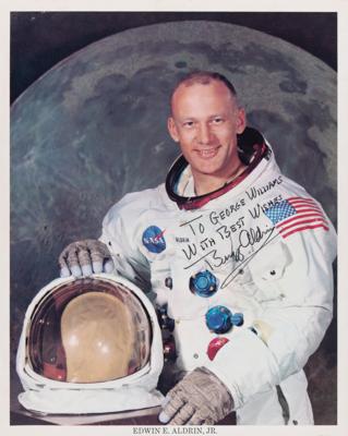 Lot #394 Buzz Aldrin Signed Photograph - Image 1