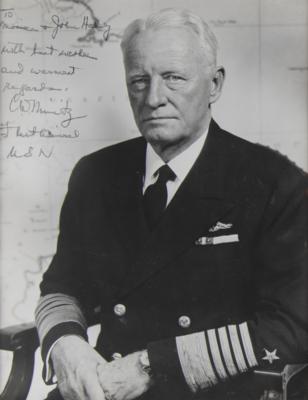 Lot #369 Chester W. Nimitz Signed Photograph