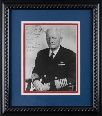 Lot #369 Chester W. Nimitz Signed Photograph - Image 2
