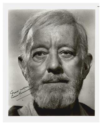 Lot #857 Star Wars: Alec Guinness Signed Photograph - Image 1