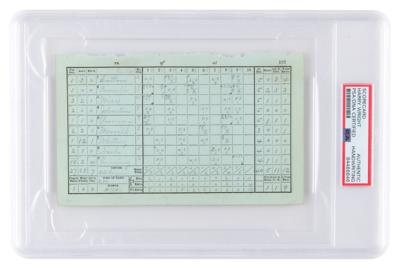 Lot #894 Harry Wright Hand-Filled 1885 Scorecard