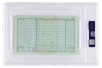 Lot #894 Harry Wright Hand-Filled 1885 Scorecard - Image 2
