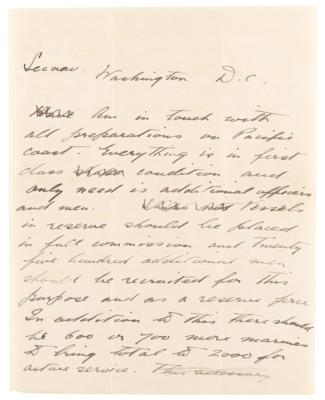 Lot #35 Franklin D. Roosevelt Autograph Letter Signed on Potential War with Mexico - Image 2