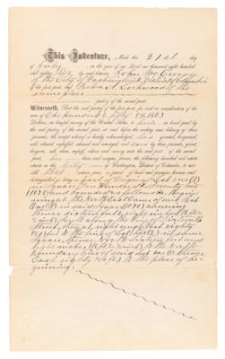 Lot #218 Frederick Douglass and Belva Lockwood Document Signed - Image 2