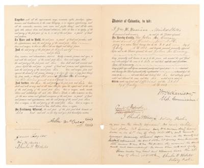 Lot #218 Frederick Douglass and Belva Lockwood Document Signed - Image 3
