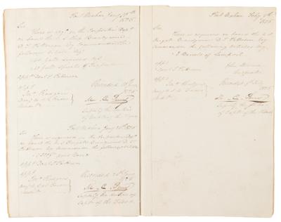 Lot #328 Matthew C. Perry Multi-Signed (24x) USS Constitution and USS Brandywine Requisition Book - Image 20